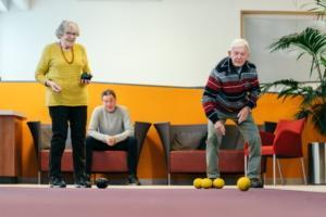 Jeu de Boules met Merlijn in de binnentuin